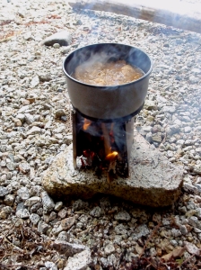 curry on the woodstove