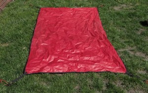 a home made tent footprint