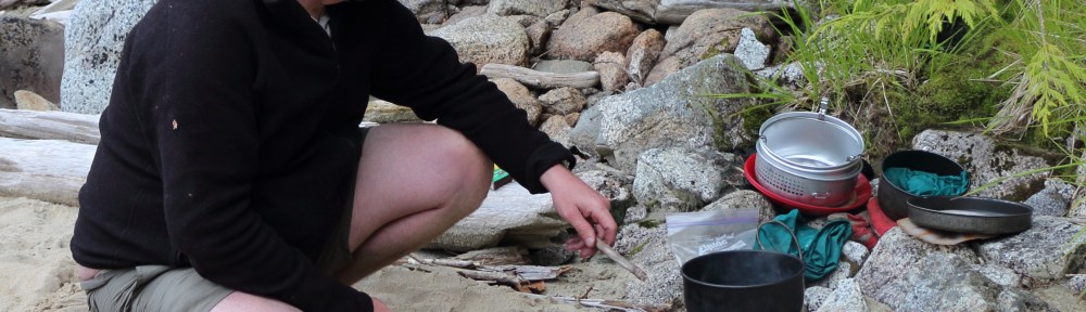 boiling up dinner on a woodstove
