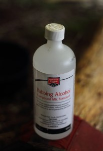 a bottle of rubbing alcohol