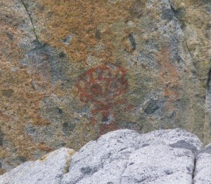 a petrogylph (rock painting)