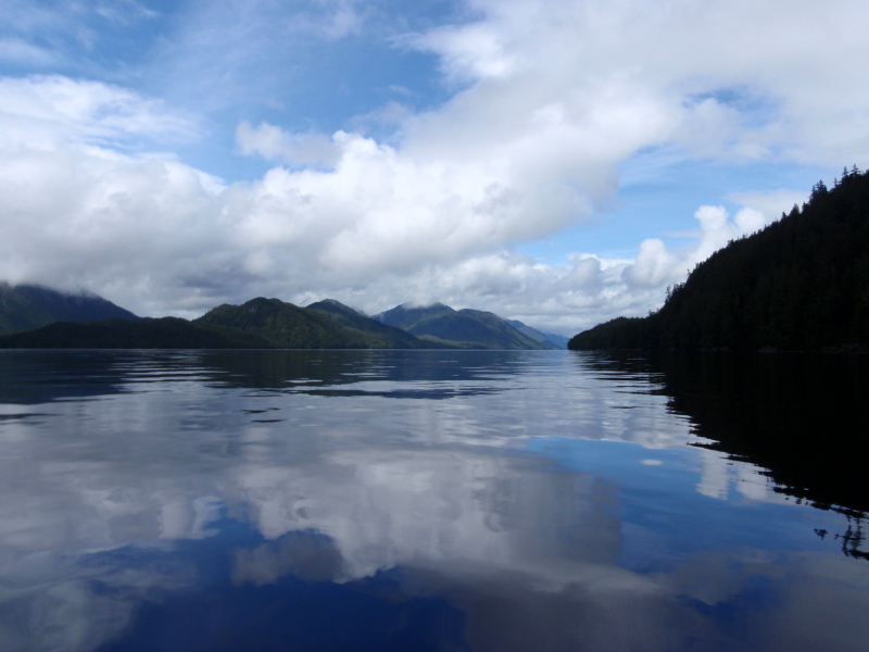 a view towards Sarah Island, British Columbia