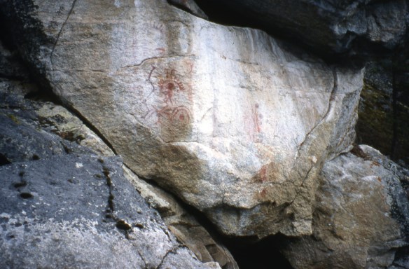 petroglyphs on Slocan Lake, BC 