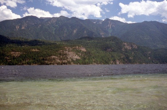 whitecaps on Slocan Lake, BC